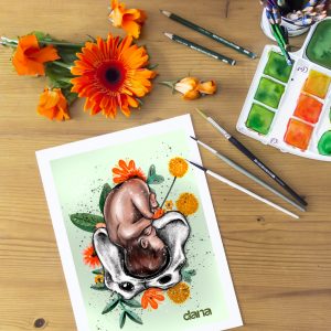 Ilustración digital "cabezon"