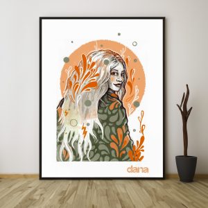 Ilustracion digital "Retratada"