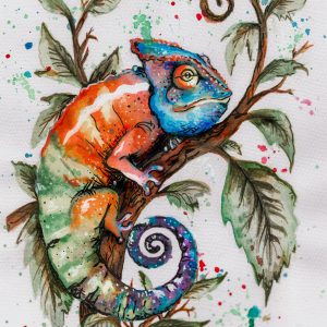 Camaleón de colores