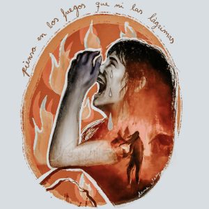 Mujer llorando por los incendios en España 2025