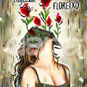 Ilustració Quan llegeixo, "floreixo"